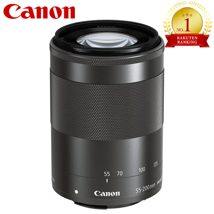  Canon キヤノン ミラーレス EF-M55-200mm F4.5-6.3 IS STM ef efレンズ  新品 （簡易箱） 望遠レンズ カメラレンズ 望遠ズームレンズ キャノンレンズ ズームレンズ カメラ レンズ 望遠 ブラック 黒