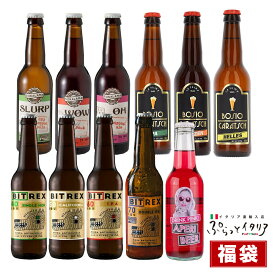 福袋 クラフトビール 10本セット+1本おまけ SORALAMA ビール 330ml 計11本セット 送料無料 イタリア 輸入ビール イタリアビール ギフト おしゃれ 輸入ビール 海外ビール 地ビール パーティー お歳暮 Bitrex SLURPラガー BOSIO CARATSCH Aperibeer アペリビール