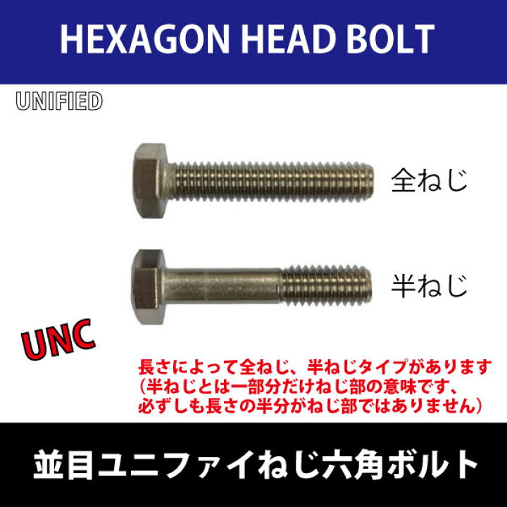 楽天市場】ユニファイ ねじ六角ボルト1