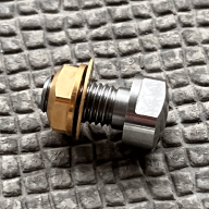 M7左ねじ（ピッチ1.0）探偵団剪定用ハサミねじ小ねじとナットのセット