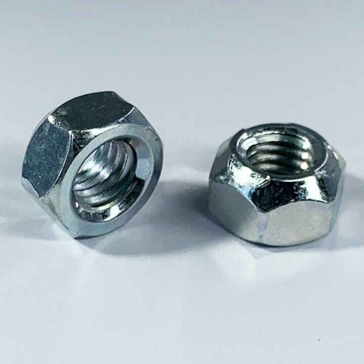 楽天市場 ３ロックナット細目ピッチm10 1 25 鉄 三価ホワイト 1個入 二面幅17高さ9 4 ジャパネジ楽天市場店