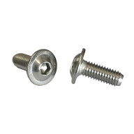 フランジ付き六角穴付きボタンボルト並目ピッチM6-1.0x16【ステンレス（SUS304相当材）/ステンレスブラッ…