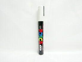 【送料無料20個セット】【三菱鉛筆】水性サインペン　ユニ　POSCA ポスカ　中字　白 PC5M.1 | 文具 文房具 オフィス用品 事務用品 日用品 ステーショナリー 業務用 記念品 贈り物 ギフト お祝い 就職 入学 入園 卒業 卒園 会社 仕事場 職場 学校 スクール 幼稚園 保育園