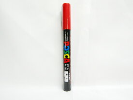 【三菱鉛筆】水性サインペン　ユニ　POSCA ポスカ　細字　赤 PC3M.15 | 文具 文房具 オフィス用品 事務用品 日用品 ステーショナリー 業務用 記念品 贈り物 ギフト お祝い 就職 入学 入園 卒業 卒園 会社 仕事場 職場 学校 スクール 幼稚園 保育園 小学校 中学校 高校生