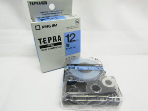 【送料無料3個セット】【キングジム】テプラテープ テプラPRO SRシリーズ専用テープカートリッジ・カラーラベル 青 幅12mm SC12B | 文具 文房具 オフィス用品 事務用品 日用品雑貨 ステーシ