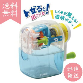 【SONIC】【新入学】トガリターン手動鉛筆削り　透明 EK-4297-T | 文具 文房具 オフィス用品 事務用品 日用品 ステーショナリー 業務用 記念品