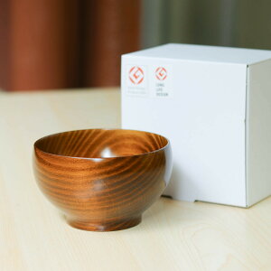 小田原漆器 お椀 めいぼく椀 中 漆 ぶな 薗部産業 汁椀 天然木製 味噌汁 おしゃれ 漆塗り 木目 お味噌汁椀 スープボウル 軽い おわん ナチュラル シンプル 家庭用 来客用 普段使いあさのは堂