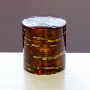 樺細工 茶筒 総皮茶筒 無地 平角館伝四郎 桜皮 日本製 伝統工芸 山桜 お茶 珈琲 緑茶 おうち時間 ギフト ラッピング 風呂敷 敬老の日 プレゼント あさのは堂