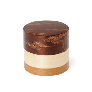 樺細工 茶筒 輪筒3色茶筒 無地皮 角館伝四郎 桜皮 日本製 伝統工芸 山桜 お茶 珈琲 緑茶 おうち時間 ギフト ラッピング 風呂敷 敬老の日 プレゼント あさのは堂