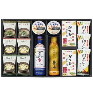 お歳暮 送料無料 和風惣菜 お歳暮 ギフト フリーズドライ 即席みそ汁 味噌汁 だしの素 白子のり 味付け海苔 醤油 セット 詰め合わせ インスタント グルメ 食品 御歳暮 2025ギフト 贈り物 お返