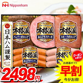 お歳暮 御歳暮 送料無料 早割 ハム ギフト セット ウインナー ソーセージ 詰め合わせ 日本ハム ニッポンハム 本格派ギフト 歳暮 冬ギフト 食品 食べ物 お取り寄せ グルメ NH-342