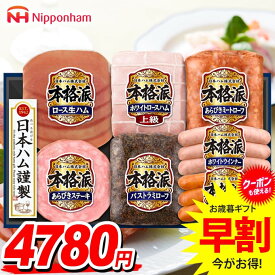 お歳暮 御歳暮 送料無料 早割 ハム ギフト セット ロースハム ウインナー ソーセージ 生ハム 詰め合わせ 日本ハム ニッポンハム 本格派ギフト 歳暮 冬ギフト 食品 食べ物 お取り寄せ グルメ NH-519