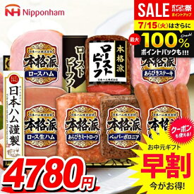 お中元 夏ギフト 送料無料 早割 ハム ギフト セット ウインナー ソーセージ 生ハム 詰め合わせ 詰合せ 日本ハム ニッポンハム 本格派ギフト 中元 御中元 暑中見舞い お中元ギフト 食品 食べ物 グルメ お取り寄せグルメ 肉加工品 NRB-54