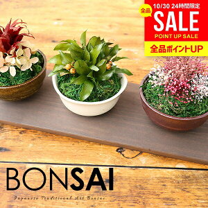 【枯れないプリザ盆栽・専用トレイ付き】送料無料 盆栽 お歳暮 ギフト 誕生日 プレゼント 枯れないミニ盆栽3点セット プリザーブド プリザ 花 苔玉 小盆栽 和風 もみじ 簡単 ボンサイ イン