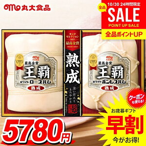 お歳暮 御歳暮 送料無料 早割 ハム ギフト セット ロースハム ボンレスハム 特選 熟成 ブロック 詰め合わせ 詰合せ 丸大食品 丸大ハム 王覇 歳暮 冬ギフト お歳暮ギフト 食品 食べ物 グルメ