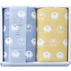 内祝い お返し タオル お歳暮 ギフト ガーゼタオル ふわら 六重織フェイスタオル 2枚 セット 詰め合わせ 日用品 繊維雑貨 国産 出産内祝い 結婚内祝い 結婚祝い 出産祝い 香典返し お祝い返