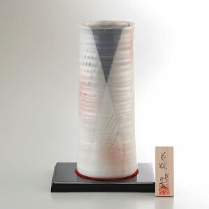 内祝い お返し 送料無料 花 お歳暮 ギフト 花瓶 花器 美濃焼 手描工房 10号円筒型 陶器 伝統工芸 焼物 焼き物 フラワースタンド インテリア 雑貨 出産内祝い 結婚内祝い 結婚祝い 出産祝い 香