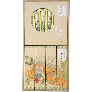 内祝い お返し カメヤマ 線香 ギフト お香 吟撰 仙年香 絵ろうそく桐箱入 セット 詰め合わせ 仏壇 仏前 仏具 引き出物 四十九日 引出物 お返し 喪中 法事 お供え 初盆 満中陰志 忌明け 49日 挨