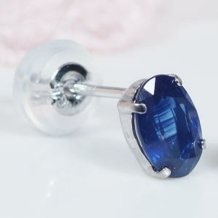 楽天市場】K18WG 1ct サファイアピアス 18金 ホワイトゴールド : I 