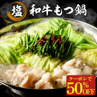 Z 【クーポンで50％OFF】 博多もつ鍋 塩和牛 国産 牛もつ もつ ホルモン 鍋セット 鍋料理 冷凍食品 冷凍 …