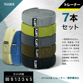 \ 3/11 1:59まで10%OFF / VRTX フィットネスバンド トレーニングチューブ 【米特許取得/8段階強度】 7本セット筋トレ チューブ 懸垂 補助 ゴムバンド エクササイズバンド トレーニングバンド 強度別 切れにくい 痛くない 肌に優しい 洗える 男女兼用 グッドデザイン賞