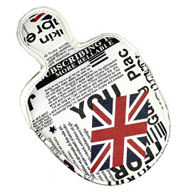 パター カバー ヘッドカバー オデッセイ 2ボール 対応 マレット用 マグネットタイプ イギリス 円形 送料無料