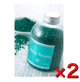 ハッカ湯 入浴剤(ボトルタイプ) 450g×2本セット 北見ハッカ通商 Sel de Menthe(セル・デ・メンタ) ハッカ油 セルデメンタ ボトル お風呂 入浴剤 ハッカ おしゃれ