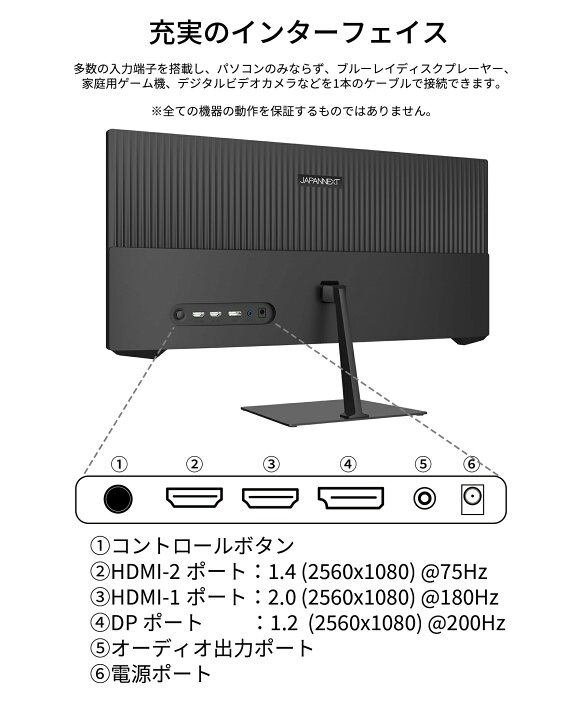 楽天市場】JAPANNEXT ゲーミングモニター 23.3インチ VAパネル WFHD  