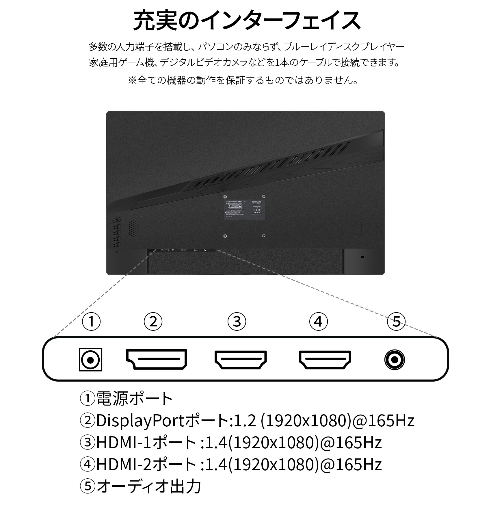 楽天市場】JAPANNEXT JN-G24T165FHDR 24インチ フルHD(1920 x 1080