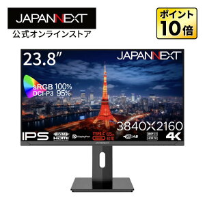 JAPANNEXT 23.8C` IPSpl 4K(3840x2160)𑜓x tj^[ JN-IPS2380UHDR-C65W-HSP HDMI DP USB Type-C(ő65Wd) HDR sRGB:100% DCI-P3:95% PBP/PIP KVM@\  4K tj^[ PCj^[ p\Rj