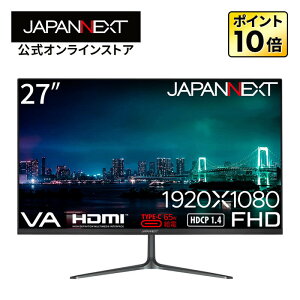 JAPANNEXT 27C` VApl tHD(1920x1080)𑜓x tj^[ JN-V27FHD-C65W HDMI USB Type-C(ő65Wd) y2Nۏ؁z fXN[Ntj^[ PCj^[ p\Rj^[ WplNXg