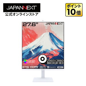 JAPANNEXT 27.6C` IPSpl SDQHD(2560x2880)𑜓x ctj^[ JN-IPS276SDQHD-HSPC6-CMS HDMI DP USB Type-C(ő65Wd) HDR sRGB:100% DCI-P3:97% WebJ/}CN y2Nۏ؁zPCj^[ tj^