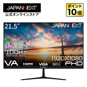 JAPANNEXT 21.5C` VApl tHD(1920x1080)𑜓x tj^[ JN-V215F2 HDMI VGA sRGB:98% RgXg3000:1 y2Nۏ؁z fXN[Ntj^[ PCj^[ p\Rj^[ Wpl