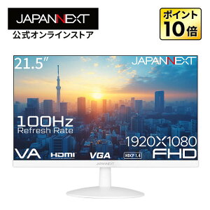 JAPANNEXT 21.5C` VApl tHD(1920x1080)𑜓x tj^[(zCg) JN-V215F2-W HDMI VGA P[u(zCg) y2Nۏ؁z