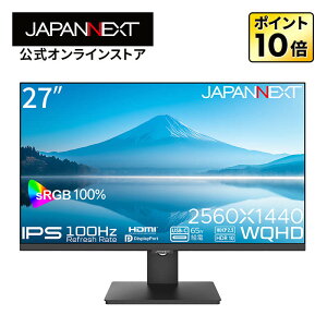 JAPANNEXT 27C` IPSpl WQHD(2560x1440)𑜓x tj^[ JN-IPS27Q-C6 HDMI DisplayPort USB-C(ő65Wd) sRGB:100% HDR y2Nۏ؁z PCj^[ p\Rj^[ WplNXg