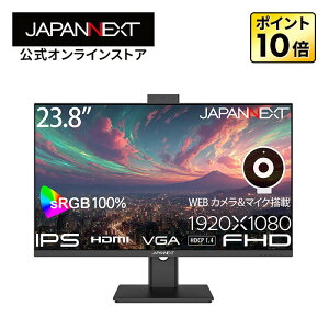 JAPANNEXT 23.8C` IPSpl tHD(1920x1080)𑜓x tj^[ JN-IPS238F-CMS HDMI VGA sRGB:100% WebJ/}CN y2Nۏ؁z PCj^[ p\Rj^[ WplNXg