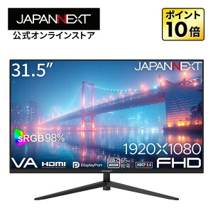 JAPANNEXT 31.5C` VApl tHD(1920x1080)𑜓x tj^[ JN-V315F2-C6 HDMI DisplayPort USB-C(ő65Wd) sRGB:98% y2Nۏ؁z PCj^[ tj^[ p\Rj^[ WplNXg