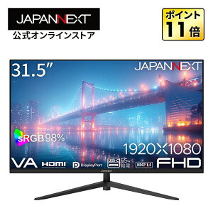 JAPANNEXT 31.5�C���` VA�p�l������ �t��HD(1920x1080)�𑜓x �t�����j�^�[ JN-V315F2-C6 HDMI DisplayPort USB-C(�ő�65W���d) sRGB:98% �y2�N�ۏ؁z PC���j�^�[ �t�����j�^�[ �p�\�R�����j�^�[ �W���p���l�N�X�g