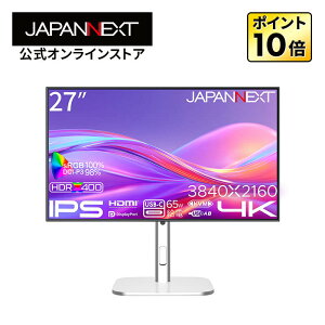 JAPANNEXT 27C` IPSpl 4K(3840x2160)𑜓x tj^[ JN-IPSB27U-HSPC6 HDMI DP USB-C(ő65Wd) sRGB:100% DCI-P3:98% HDR400 RgXg 2000:1 PIP/PBP KVM  y2Nۏ؁z PCj^[ p