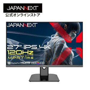 �yEC�T�C�g����zJAPANNEXT 27�C���` IPS�p�l������ 120Hz/1ms(MPRT)�Ή� 4K(3840×2160)�𑜓x �Q�[�~���O���j�^�[ JN-Ei27G120U2 HDMI2.1 DP sRGB:100% HDR400���� PS5 4K:120Hz�ڑ� VRR�y2�N�ۏ؁z