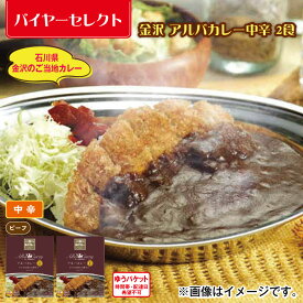 金沢　アルバカレー中辛　2食 送料込み ギフト プレゼント 贈答 お取り寄せ お土産 (レビュー記入で300円OFFクーポン配布中)