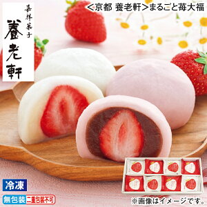 早割期間中!11/28まで【通常価格4,100円⇒3,890円】お歳暮 冬ギフト 【冷凍】<京都 養老軒>まるごと苺大福 送料込み ギフト プレゼント 贈答 お取り寄せ お土産 (レビュー記入で300円OFFクー