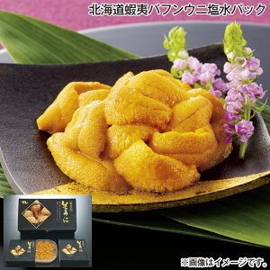お歳暮 北海道蝦夷バフンウニ塩水パック 送料込み ギフト プレゼント 贈答 お取り寄せ お土産 (レビュー記入で300円OFFクーポン配布中)
