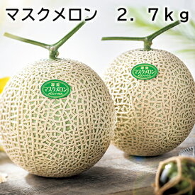 マスクメロン 2．7kg 3kg 送料込み ギフト プレゼント 贈答 お取り寄せ お土産 (レビュー記入で300円OFFクーポン配布中)