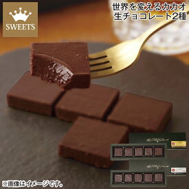 世界を変えるカカオ 生チョコレート2種 送料込み ギフト プレゼント 贈答 お取り寄せ お土産 (レビュー記入で300円OFFクーポン配布中)