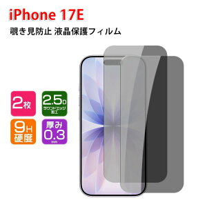 �A�b�v�� �A�C�t�H�� 17E Apple iPhone 17E �K���X�t�B���� �`�����h�~ �v���C�o�V�[�ی� �d�x9H �����K���X �t���ی�V�[�g �t�B���� LCD�X�N���[�� �ی�t�B���� �w��y�� ��U�h�~ �����h�~ ��