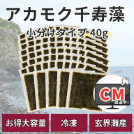 アカモク千寿藻 小分け（味付なし） 40g × 75食 / 玄界灘産 産直の鉄人 保存料無添加・無着色 3000g 3kg…