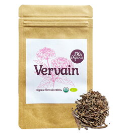 【新商品レビューキャンペーン対象】100%オーガニック バーベイン / Vervain 50g Verbena officinalis クマツヅラ バベンソウ バーベナ タンニン アルカロイド 睡眠 神経 喉 リラックス ハーブティー メディカルハーブ ヤポネサウンド