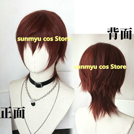 シスタープリンセスの衛ちゃショットウィッグ　レッド　ワインレッドウィッグ　 コスプレ道具　かつら
