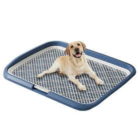 犬用トイレ ペットトイレ ペット メッシュ 犬トイレ 滑り止め ペット用品 トイレ 65cm×50cm 47cmx37cm犬のトイレ トレーニング お手入れ簡単 抗菌 マーキングポール付きトイレ 犬用トイレボックス 屋内 屋外 大型犬
